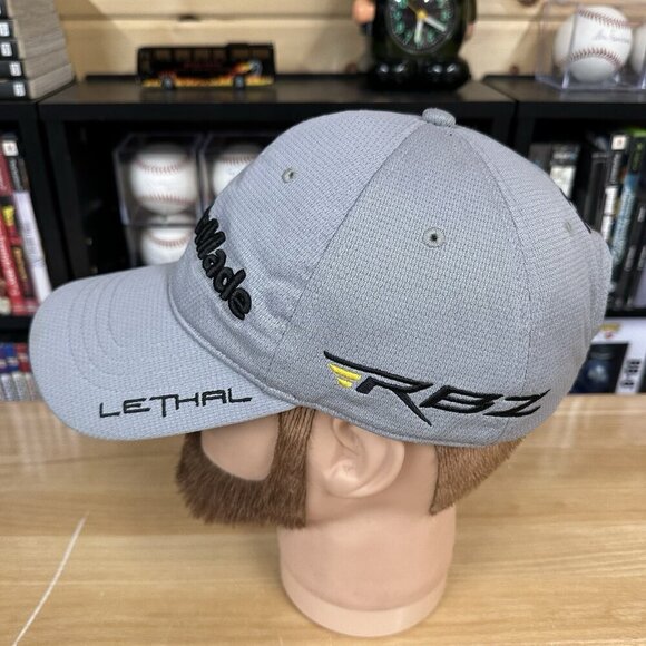 TaylorMade Lethal RBZ Rocket Bladez R1 Golf Hat Gray Adjustable - Picture 2 of 5
